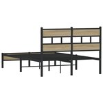 vidaXL Cadre de lit sans matelas chêne sonoma 120x200 cm
