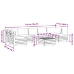 vidaXL Ensemble de canapés d'extérieur avec coussin 8 Pièce Marron