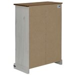 vidaXL Armoire à vin HALDEN casiers à vin porte coulissante blanc pin