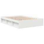 vidaXL Cadre de lit sans matelas blanc 120x190 cm