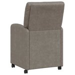 vidaXL Chaises de salle à manger 2 Pièces Gris 57 x 67 x 95 cm Faux cuir