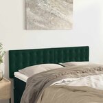 vidaXL Têtes de lit 2 Pièces Vert foncé 72x5x78/88 cm Velours