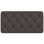 vidaXL Coussin de tête de lit marron foncé 100 cm tissu