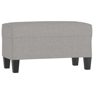 vidaXL Banc Gris clair 70x35x41 cm Tissu