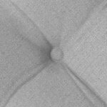 vidaXL Coussins de siège 2 Pièces Gris nuage 40 x 40 x 6 cm tissu