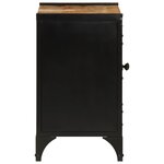 vidaXL Armoire de lavabo de salle de bain fer et bois de manguier