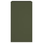 vidaXL Jardinière vert olive 42x38x75 cm acier