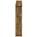 vidaXL Bibliothèque Chêne fumé 86x25 5x140 cm Bois d'ingénierie