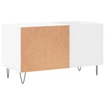 vidaXL Armoire à disques blanc 85x38x48 cm bois d'ingénierie
