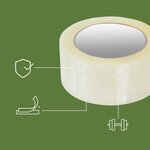 Rouleaux ruban adhésifs transparent 100 M