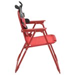 vidaXL Jeu de bistro avec parasol pour enfants 3 Pièces Rouge