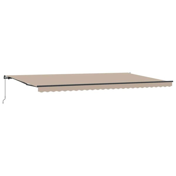 vidaXL Auvent Beige 600 × 300 cm tissu