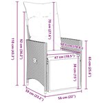 vidaXL Ensemble de salle à manger pour jardin 5 Pièces Noir Poly rotin