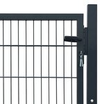 vidaXL Portillon 2D (simple) Gris anthracite 106x130 cm