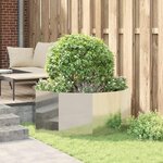 vidaXL Jardinière Argent 120 x 120 x 50 cm Acier galvanisé