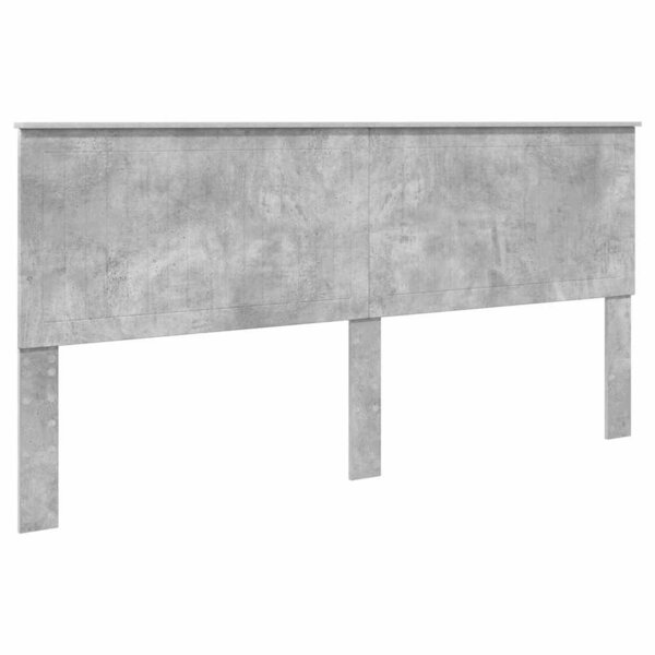 vidaXL Tête de lit Gris béton 200 cm Bois d'ingénierie