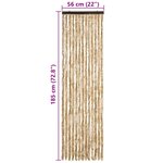 vidaXL Moustiquaire Beige 56x185 cm Chenille