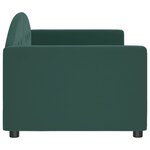 vidaXL Lit de repos vert foncé 80x200 cm velours