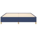 vidaXL Cadre de lit sans matelas bleu 160x200 cm tissu