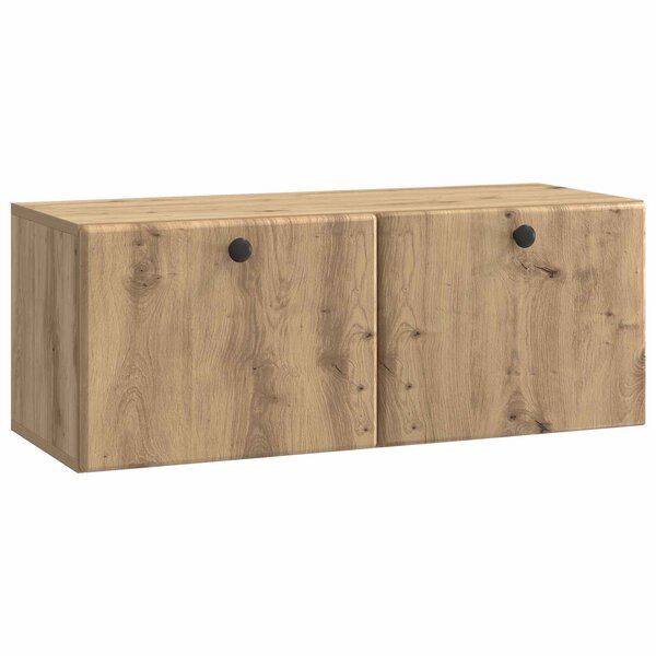 vidaXL Meuble TV mural 78 5 x 31 x 30 cm Chêne artisanal