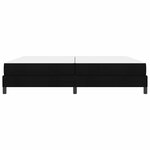 vidaXL Lit à ressorts avec matelas Noir 200 x 200 cm tissu