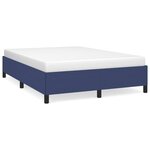 vidaXL Cadre de lit sans matelas bleu 140x190 cm tissu