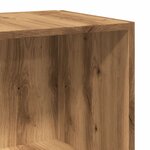 vidaXL Table d'appoint chêne artisanal 33x33x34 cm bois d'ingénierie