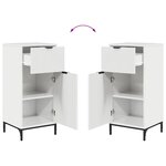 vidaXL Ensemble de mobilier de salle de bain 2 Pièces Blanc brillant