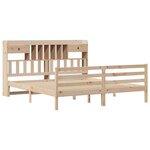 vidaXL Lit bibliothèque sans matelas 180x200 cm bois massif de pin