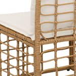 vidaXL Canapé de jardin 4 places sans accoudoir 4 pc