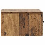 vidaXL Cabinet de chevet mural 2 pièces Bois ancien 34 5 x 33 x 20 cm