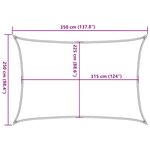 vidaXL Voile d'ombrage 160 g/m² Vert clair 2 5x3 5 m PEHD