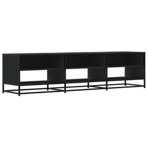 vidaXL Meuble TV noir 180x40x46 cm bois d'ingénierie