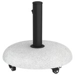 vidaXL Pied de parasol Gris clair et noir 45 x 45 x 40 cm