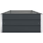 vidaXL Jardinière Anthracite 195 x 100 x 45 cm Acier galvanisé