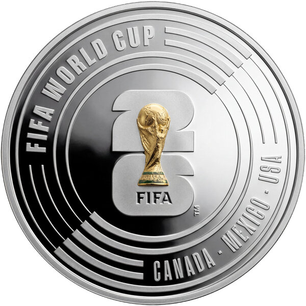 Monnaie FIFA WORLD CUP Argent 5€ Euro Portugal 2026 (PRÉCOMMANDE)