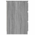 vidaXL Bureau Sonoma gris 140x50x77 cm Bois d'ingénierie