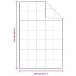 vidaXL Couettes & Duvets Blanc 140 x 220 cm Bas