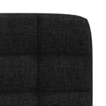 vidaXL Chaises à manger lot de 4 noir tissu