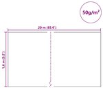 vidaXL Fleece de protection des plantes contre le gel Blanc 20 x 1 6 m