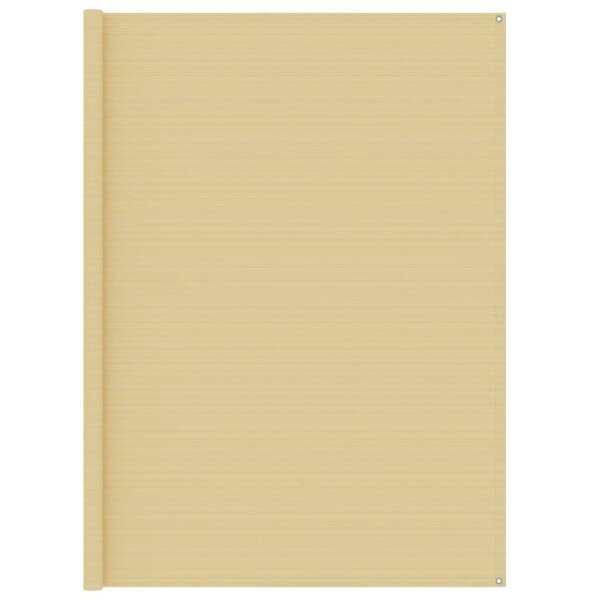 vidaXL Tapis de tente beige 250x250 cm PEHD