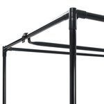 vidaXL Garde-robe Noir 75x50x160 cm