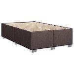 vidaXL Cadre de lit Marron foncé 120x200 cm Tissu