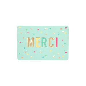 Mini carte de voeux avec enveloppe - évènement de la vie - merci