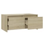 vidaXL Table basse chêne sonoma 90x50x41 5 cm bois d'ingénierie