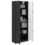 vidaXL Ensemble de Meubles 2 Pièces Noir Bois d'ingénierie