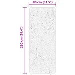 vidaXL Tapis HUARTE à poils courts doux et lavable vert forêt 80x250cm