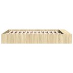 vidaXL Cadre de lit sans matelas chêne sonoma 140x200 cm