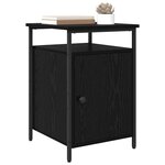 vidaXL Cabinet de chevet 2 Pièces Chêne noir 40 x 42 x 60cm