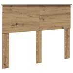 vidaXL Cadre de lit Chêne artisan 120 x 190 cm Bois d'ingénierie
